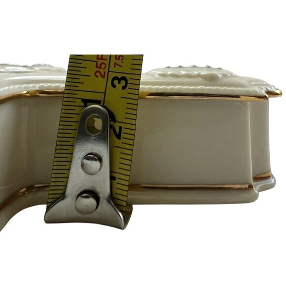 Vintage Lenox Treasures Collection Religious Cross Trinket Rosary Box - Picture 8 of 8